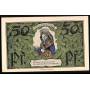 Notgeld Erfurt 1921 50 Pfennig Armoiries de Thuringe et dame agee en costume traditionnel