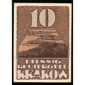 Notgeld Cracovie I. M. 10 Pfennig Vue sur la foret