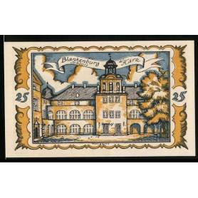 Notgeld Braunschweig 1921 25 Pfennige Braunschweig Armoiries et Chateau de Blankenburg