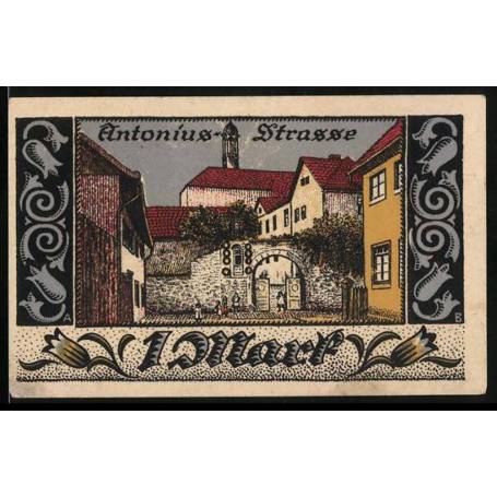 Notgeld Brakel 1921 1 Mark Lot Dans Antoniusstrasse