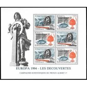 Timbre de collection de Monaco BF N°  65 neuf sans charnière