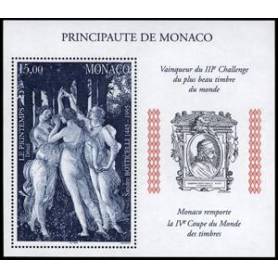 Timbre de collection de Monaco BF N°  77 neuf sans charnière