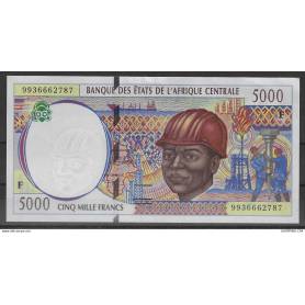 Centrafrique - Billet de 5.000 F - Neuf - Lettre F