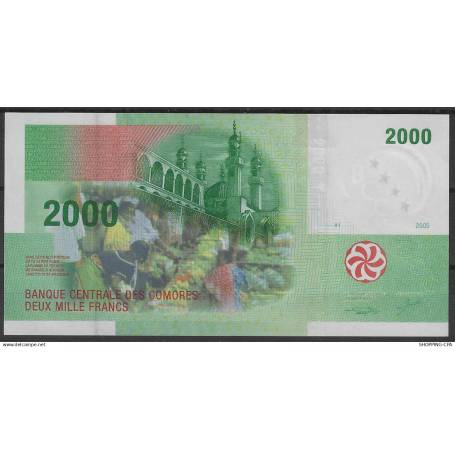 Comores - Billet de 2000 francs - 2005 - Neuf