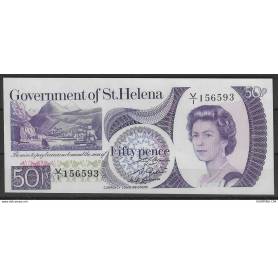 Sainte Hélène - Billet de 50 pence - Neuf - 1989