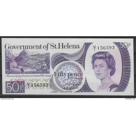 Sainte Hélène - Billet de 50 pence - Neuf - 1989