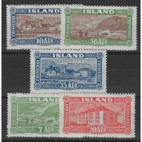 Islande N°115/119 Neuf avec charnière