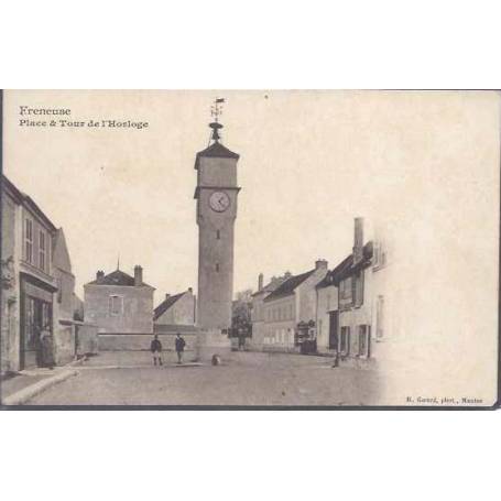 78 - Freneuse - Place et tour de l'Horloge