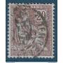 France Yvert No 126 Oblitere 20 cts Mouchon retouche