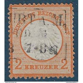 Allemagne Yvert No 8 Oblitere Aigle et petit ecusson