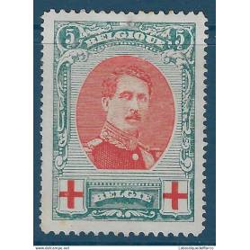 Belgique Yvert No 132a Neuf avec charniere Croix Rouge