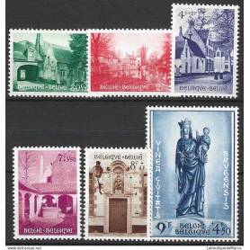 Belgique Yvert et Tellier 946/951 Neuf avec charnière