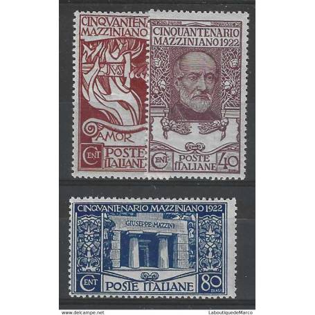 Italie Yvert et Tellier 121/123 Neuf avec charnière