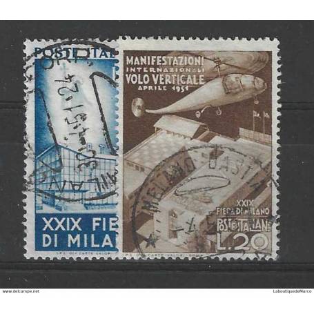 Italie Yvert et Tellier 595/596 Oblitéré