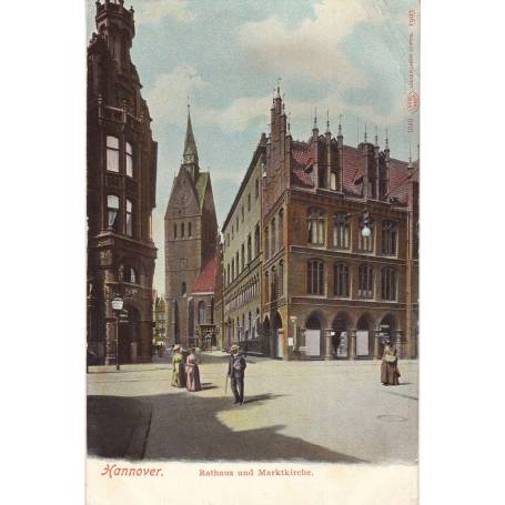 Allemagne - Hannover Rathaus und Marktkirche