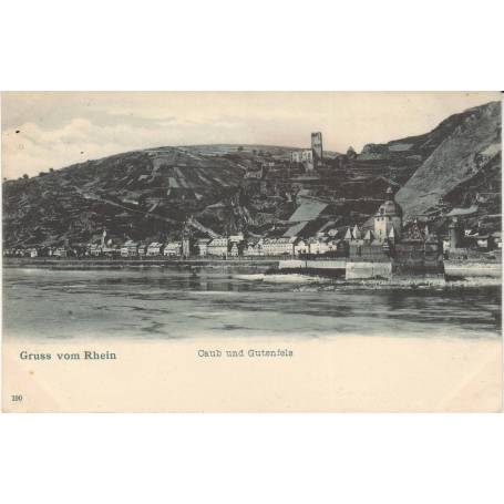 Allemagne - Gruss vom Rhein - Caub und Gutenfels