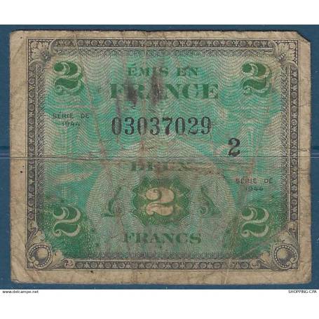 Billet de 2 Francs - France type 1944 - Série 2