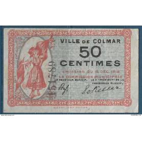 Billet de 50 cts de la ville de Colmar