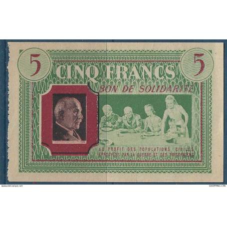 Bon de solidarité de 5 Francs - Maréchal Pétain