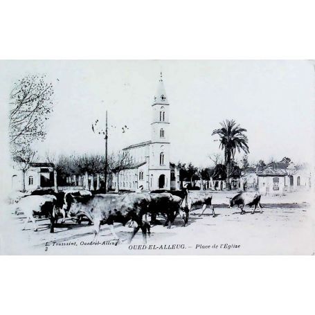 Algérie - Oued-El-Alleug (Blida) - Place de l'Église