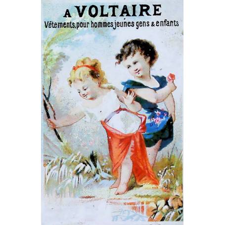 A Voltaire - 2 enfants près de l'étang