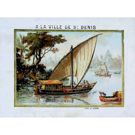 A la ville de St Denis - Bateau Hindou