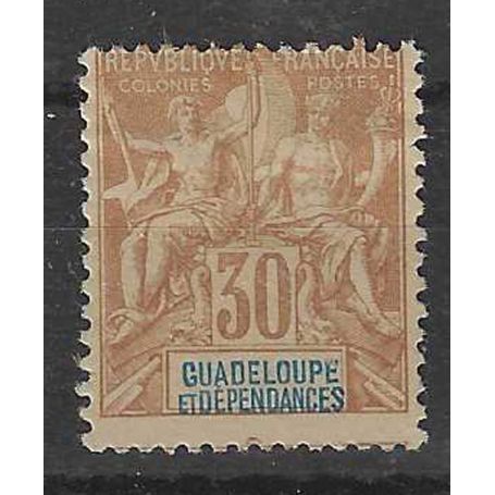 Guadeloupe N° 35 Neuf sans gomme - 1892