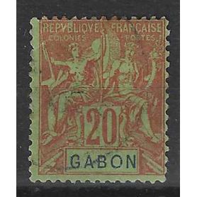 Gabon - N° 22 - Oblitéré