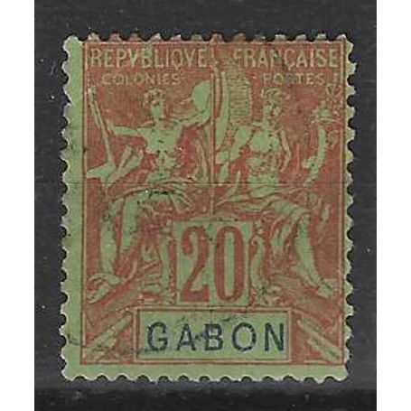 Gabon - N° 22 - Oblitéré