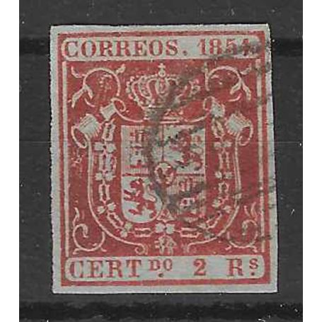 Espagne - N° 25 oblitéré - 1854