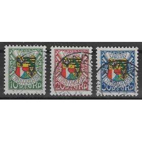 Liechtenstein - N° 75/77 - Oblitérés