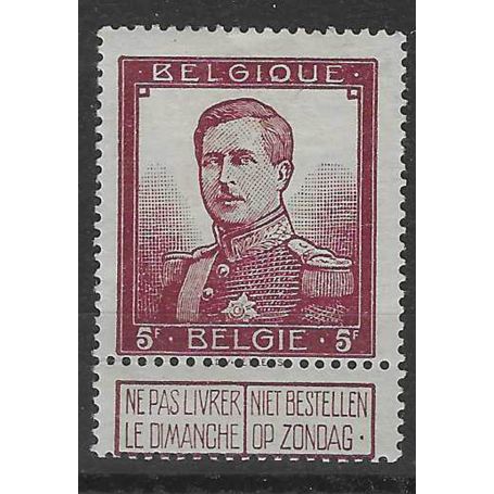 Belgique - N° 122 - Neuf avec charnière