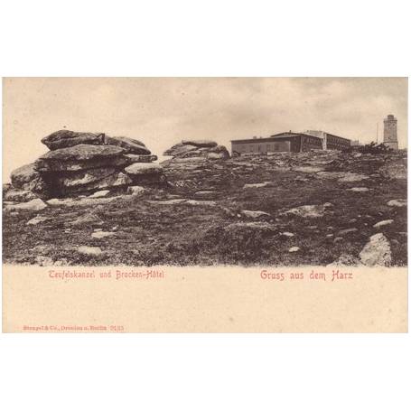 Allemagne - Ceufelskanzel und Brocken Hötel Gruss aus dem Harz