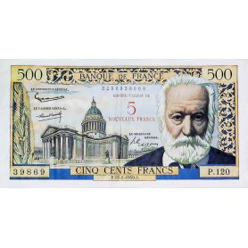 Billet 5NF sur 500 Francs Victor Hugo - TB - 12-2-1959