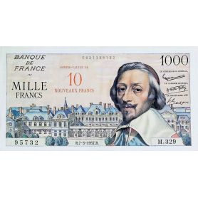 Billet 10NF sur 1000 Francs Richelieu - TB - 7-3-1957