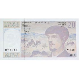 Billet 20 francs Debussy - Neuf - 1997