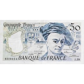 Billet 50 francs - Quentin de la Tour - TB - 1990