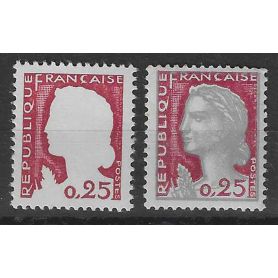 Variété N° 1263g - Gris omis neuf sans charnière