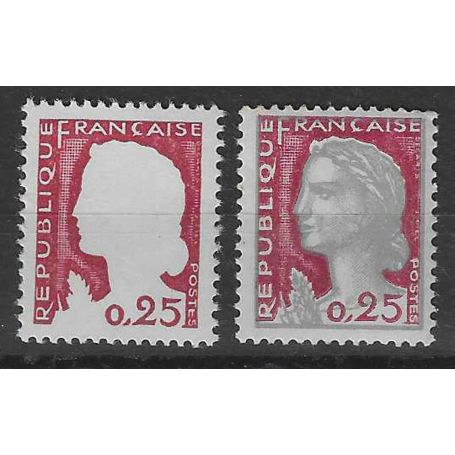 Variété N° 1263g - Gris omis neuf sans charnière