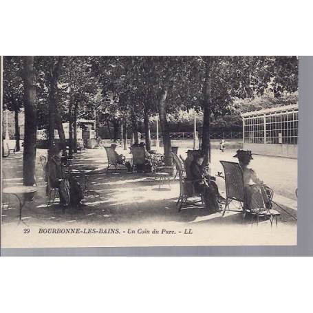 52 - Bourbonne les Bains - Un coin du Parc - animé