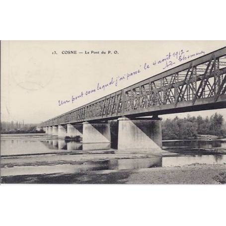 58 - Cosne - Le pont du P.O - 1912