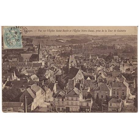 91 - Etampes - Vue sur l'eglise Saint Basile