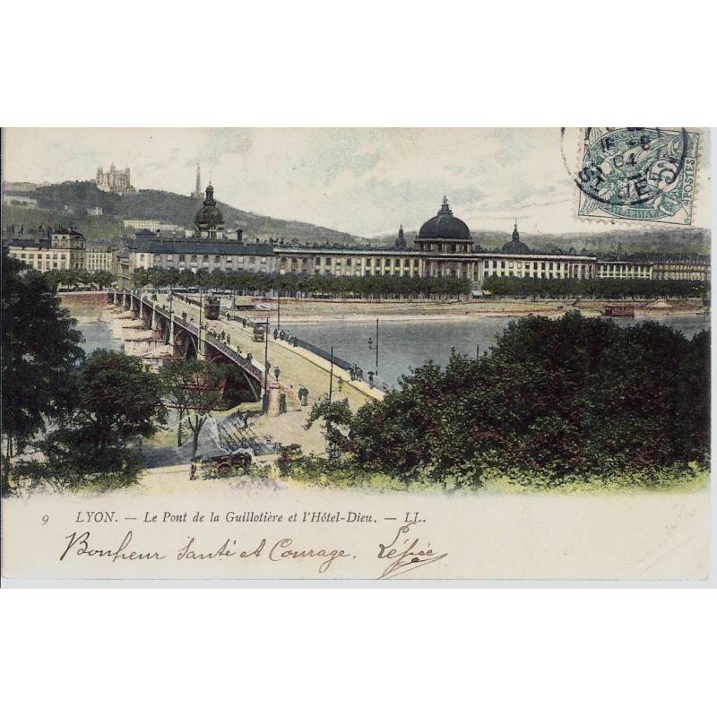 69 - Lyon - Pont de la Guillotière et Hotel Dieu