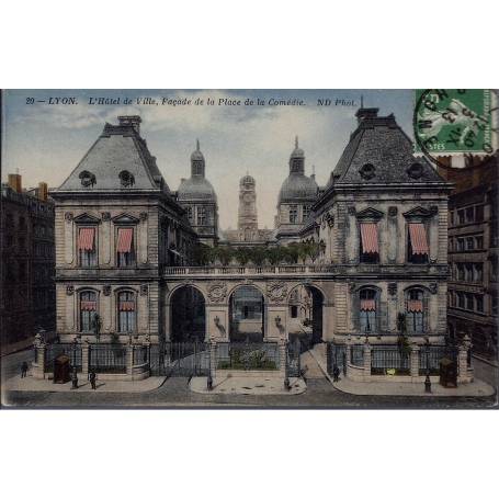 69 - Lyon - Hotel de ville,facade pl. de la comedi