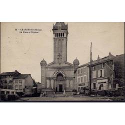 69 - Chaponost - La place et l'eglise