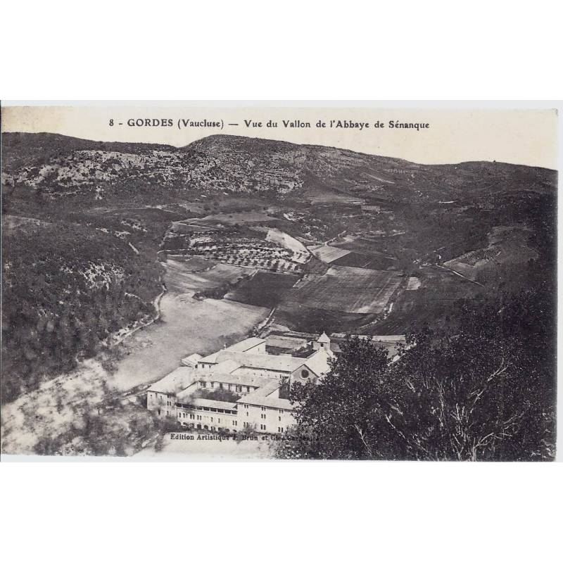 84 - Gordes -Vue du vallon de l'abbaye de Senanque