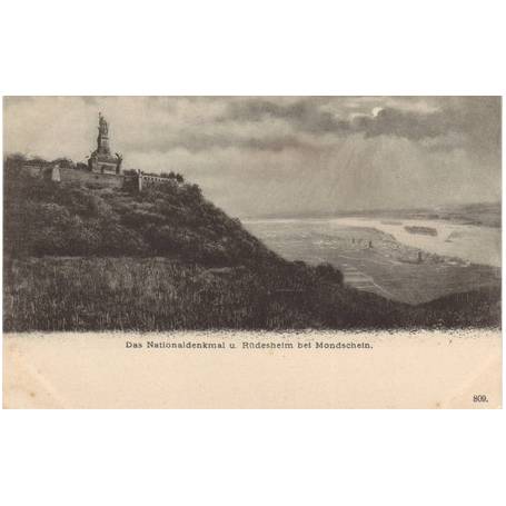 Allemagne - Das Nationaldenkmal u. Rüdesheim