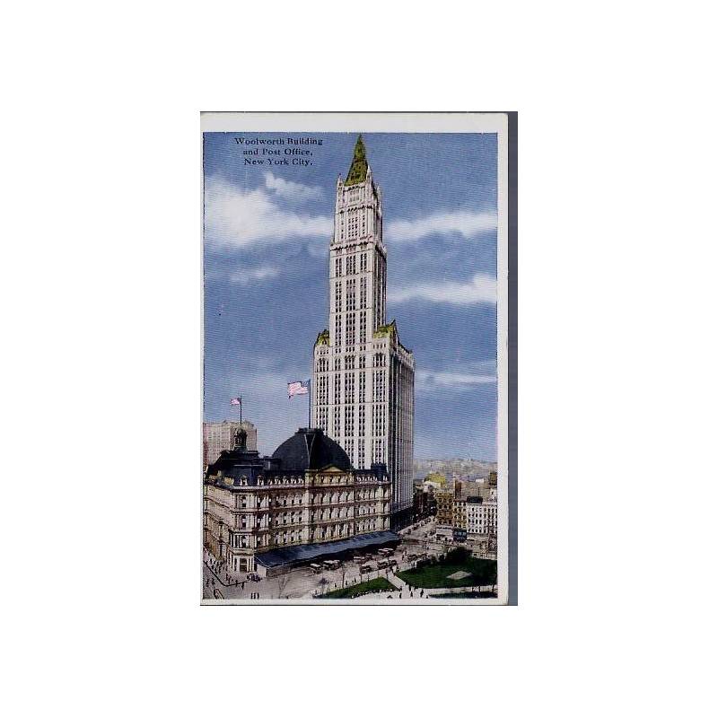 USA - New York - Woolworth Bldg. and Post Office