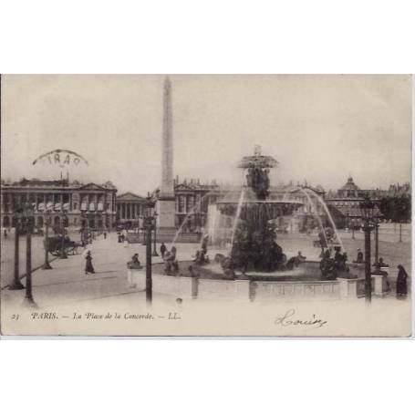 75 - La place de la Concorde - Vue de la Fontaine