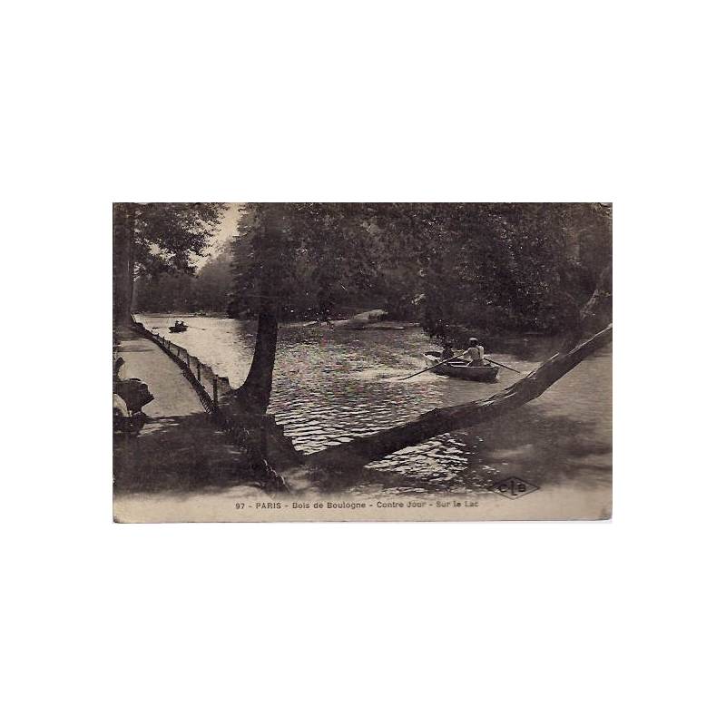 75 - Bois de Boulogne - Contre jour - Sur le Lac